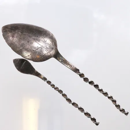 Defekt sked, 830/1000 silver Vikt: 18 g