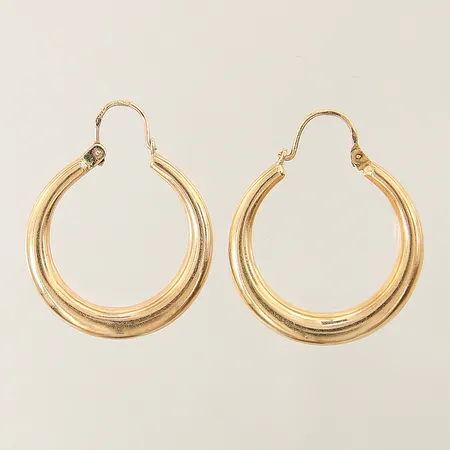 Örhängen creoler Ø24mm bredd 2-3,9mm, 18K Vikt: 3,1 g