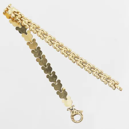 Armband längd 19cm, bredd 7mm, ihålig, 18K Vikt: 11,9 g