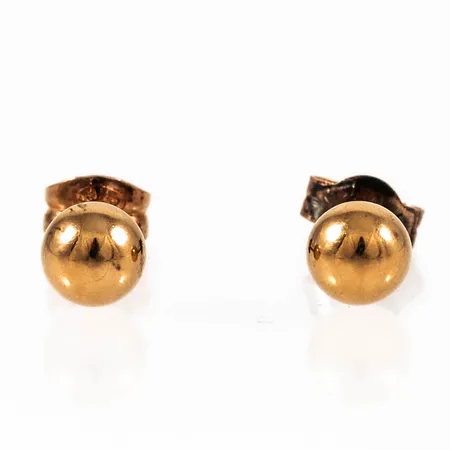 Örhängen slät kula Ø5mm, missfärgning, 18K 0,6g.