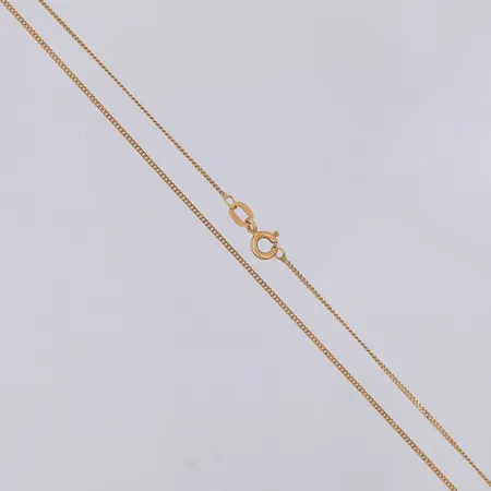 Kedja Pansar 37,5cm bredd 1mm, 18K Vikt: 1,5 g