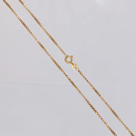 Kedja Venezia längd 51,5cm, bredd 1,3mm, 18K  Vikt: 7 g