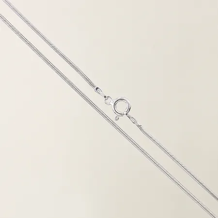 Kedja Ormlänk längd 40,5cm bredd 1mm silver 925/1000 Vikt: 5,1 g