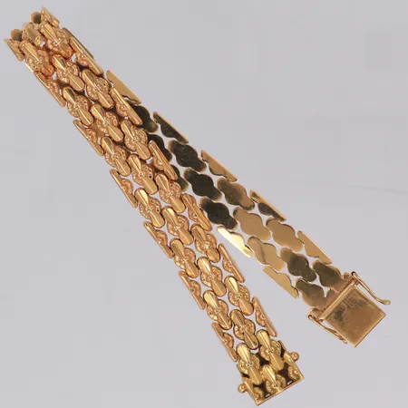 Armband längd 18cm, bredd 11,5mm, 18K  Vikt: 24,8 g