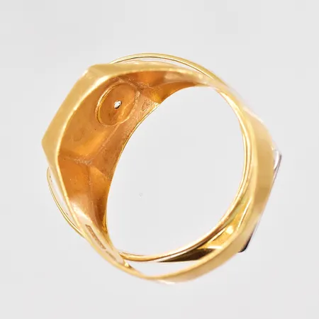 Diverse defekt guld med sten, 18K. Vikt: 8,6 g