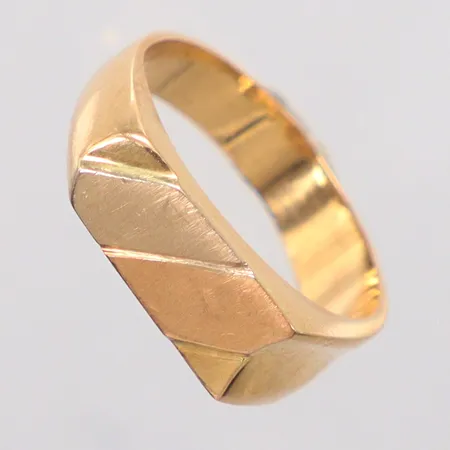 Klackring 2-färg stl: 18, 18k Vikt: 8,3 g
