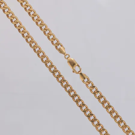 Kedja Pansar längd 56,5cm, bredd 5,2mm, ihålig, GHA, 18K  Vikt: 16,8 g