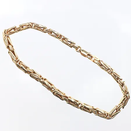 Armband kejsarlänk, 21,5cm, bredd: 4,4mm, 14K Vikt: 10,9 g