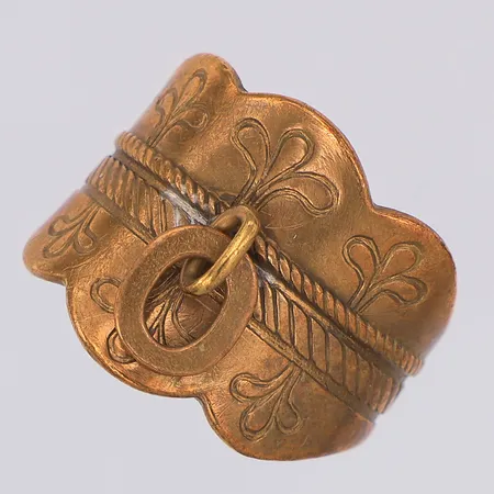 Ring Kalevala regelbar storlek bredd fram 19mm brons