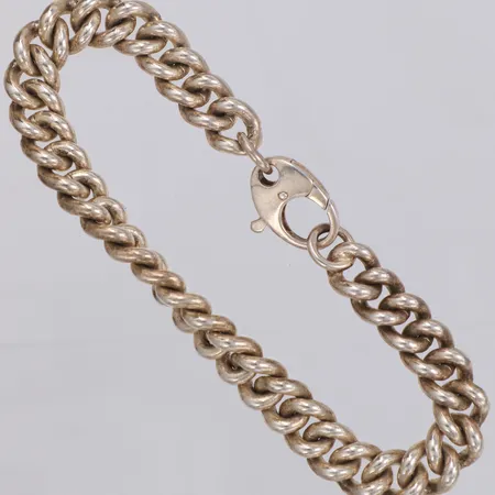 Armband Pansar längd 20cm, bredd 8,8mm, Hallbergs Guldsmeds Ab, silver 925/1000  Vikt: 44,2 g