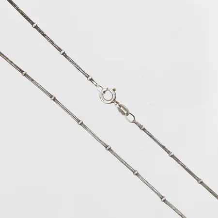 Collier längd 41cm, bredd 2mm, Italien, silver 925/1000 Vikt: 4,7 g