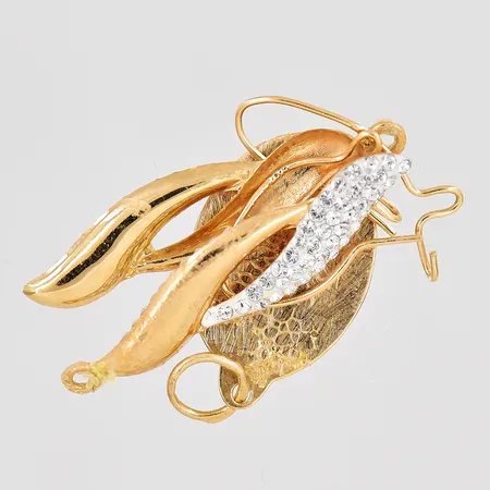 Diverse defekt guld med stenar, 18K. Vikt: 1,5 g
