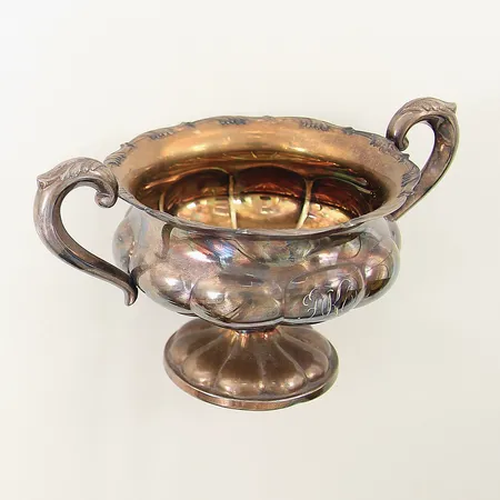 Sockerskål höjd 7cm gravyr silver 830/1000 Vikt: 107,5 g