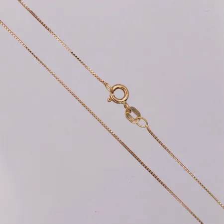 Kedja, Venezia, 42cm, bredd 0,8mm, 18K Vikt: 1,4 g