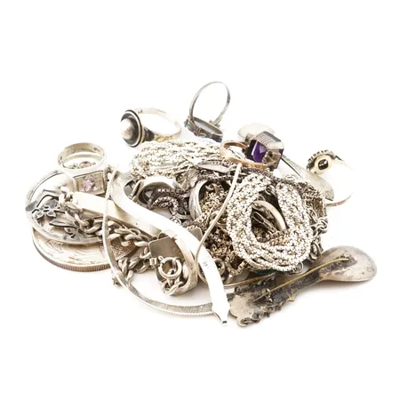 Diverse silversmycken, 925/1000, bruttovikt 218gr Vikt: 218 g