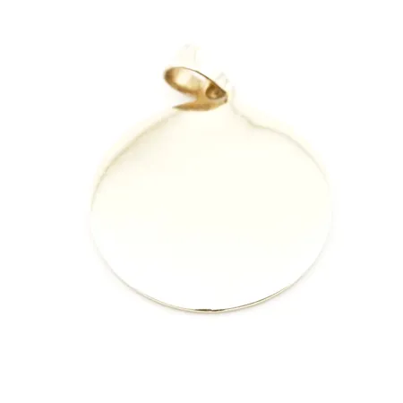 Hänge, Ø16mm, 14k, gravyr Vikt: 1,6 g