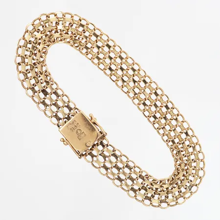 Armband X-länk längd 20cm, bredd ca 11mm, 18K Vikt: 16,1 g
