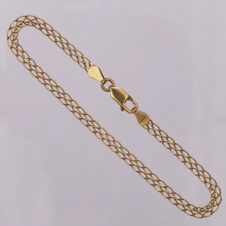 Armband GFAB, längd 19cm, bredd 3,6mm, 18K Vikt: 3,5g Vikt: 3,5 g