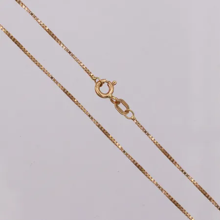 Kedja Venezia längd 40cm, bredd 0,9mm, GHA, 18K Vikt: 2,2g Vikt: 2,2 g