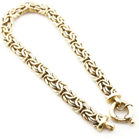 Armband, 20,5cm, bredd 8mm, 18k Vikt: 17,7 g