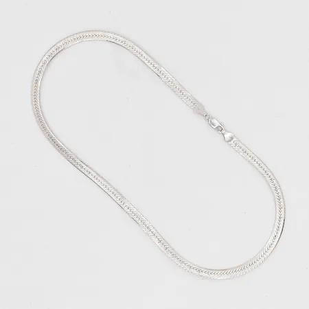 Collier mönstrad längd 42cm, bredd 5,3mm silver 925/1000 Vikt: 16,9 g