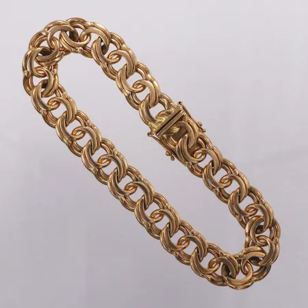 Armband Bismarck GFAB, längd ca 21,5cm, bredd 10,8mm, 18K Vikt: 49,2g Vikt: 49,2 g