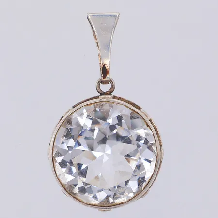 Hänge bergkristall Kultasepät Salovaara 36mm, öglan skev, 925/1000 silver Vikt: 8,3 g