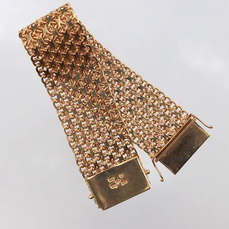 Armband x-länk 19cm, bredd: 26mm, 18K Vikt: 63,4 g