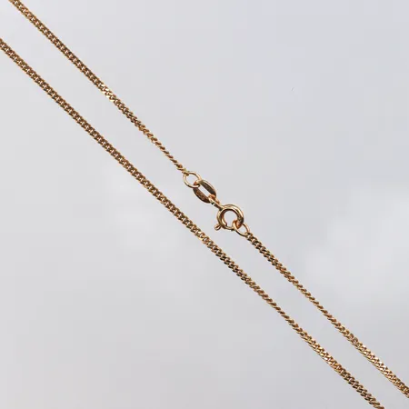 Kedja pansar 60cm, bredd: 1,5mm, italienska stämplar, 18K Vikt: 5,9 g