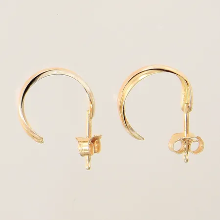 Örhängen creoler Guldfynd Ø11,2mm bredd 3,5mm, trefärgade 18K Vikt: 0,9 g