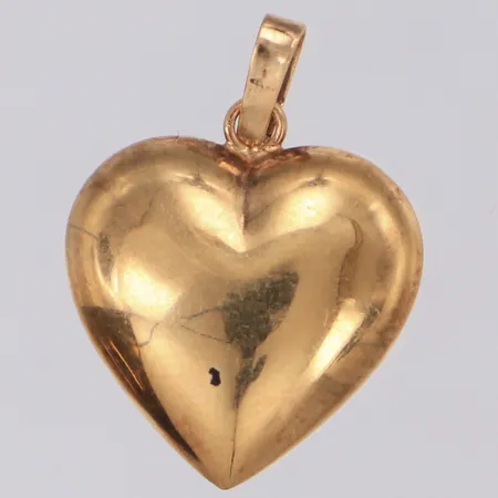 Hänge hjärta, längd 20mm, bredd 14,8mm, Guldfynd, 18K Vikt: 1,1 g