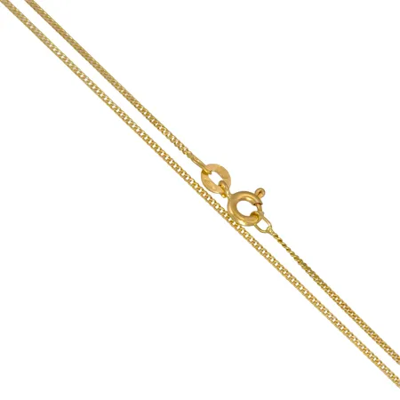Halskedja Pansar, 18K guld, UnoAerre, svensk kontrollstämpel, längd 46,0 cm, bredd 1,0 mm, fint skick Vikt: 2,3 g