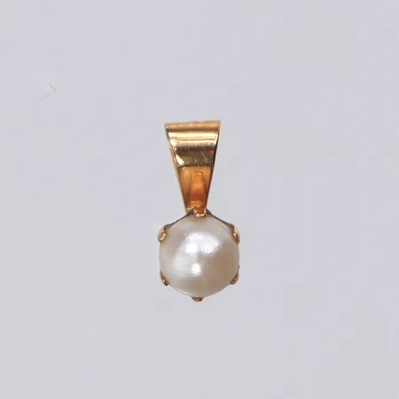 Hänge med odlad pärla, 9,4mm, 18K Vikt: 0,3 g