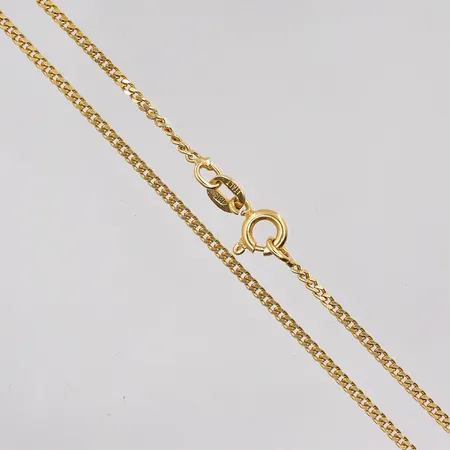 Kedja Pansar längd 37½cm, bredd 1mm, 18K. Vikt: 4,2 g