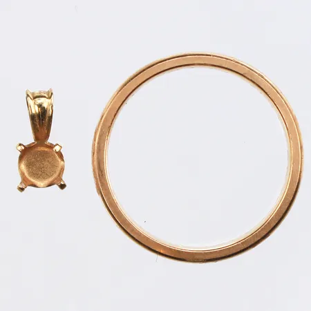Diverse guld, defekter/gravyrer, 18K Vikt: 5 g