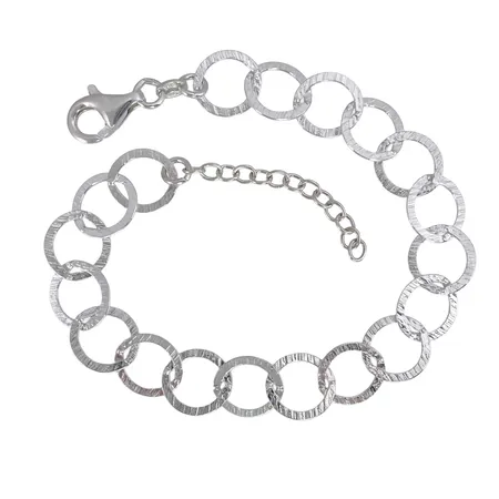 Armband Guldfynd silver 925/1000, längd 19-22,5 cm, bredd 10 mm, fint skick  Vikt: 5,2 g