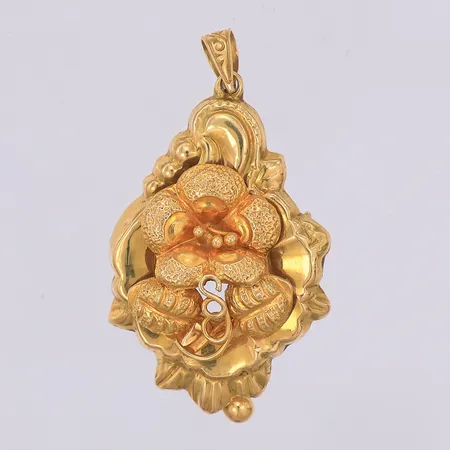 Hänge/brosch 37mm med ögla, 18K Vikt: 1,9 g