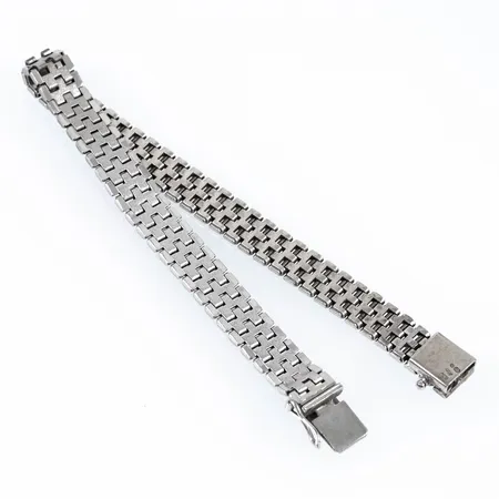 Armband Korridor 19cm bredd 8mm, silver 830/1000 13,1g.