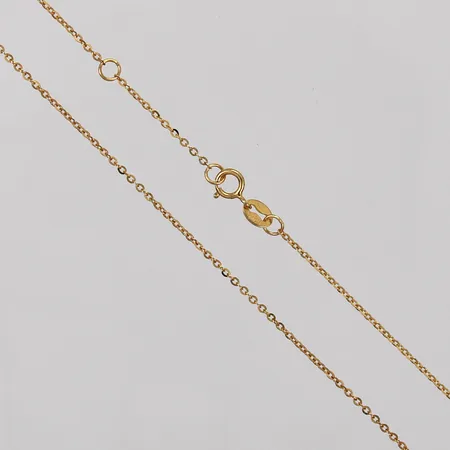 Kedja Ankarlänk längd: ca 40-45cm bredd: ca 1 mm förgyllt silver 925/1000 Vikt: 1,1 g