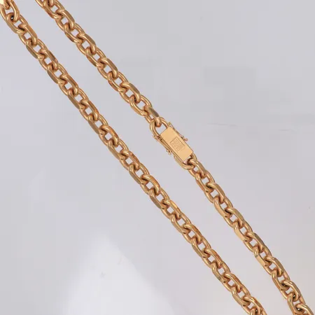 Kedja Ankar längd ca 54,5cm, bredd 9mm, Kedjeguld Köping AB, 18K  Vikt: 197,6 g