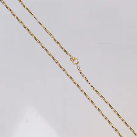 Kedja Pansar längd 53cm, bredd 2,2mm, defekt lås i 18K, 14K  Vikt: 9 g