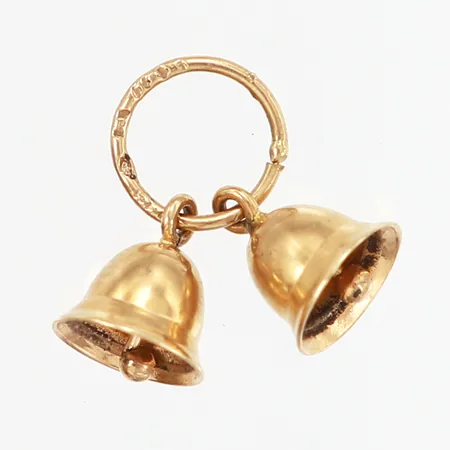 Hänge klockor ca 14mm, 18K Vikt: 1,2 g
