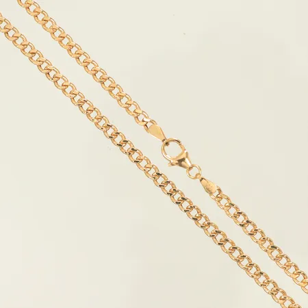 Halskedja pansar längd 50cm, bredd 3mm, 18K, 5g Vikt: 5 g