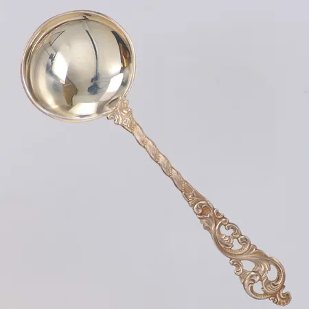 Kompottsked med genombruten dekor, längd 14cm, Norge nr 490, silver 830/1000  Vikt: 21,1 g