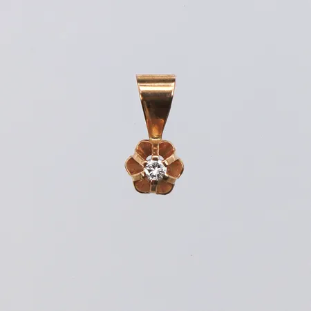 Hänge med diamant ca. 0,05ct, 8,8mm, 18K Vikt: 0,2 g