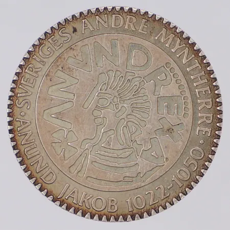 Minnesmynt Stadsmyntet 1980 100kr Sigtuna, Ø27mm, silver 925/1000 Vikt: 10,4 g