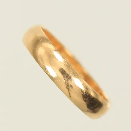 Slät ring stl 17, bredd 3,5mm, SCHALINS, gravyr, bruksslitage, 18K, 3,1g Vikt: 3,1 g