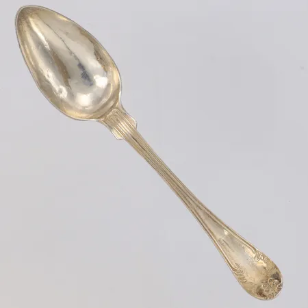 Sked modell Gammal Fransk, längd 14cm, Stockholm år 1873, gravyr, bucklor, silver 830/1000  Vikt: 12,5 g