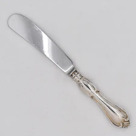 Smörkniv modell Olga längd 17cm stålblad silver 830/1000 Vikt: 48,1 g