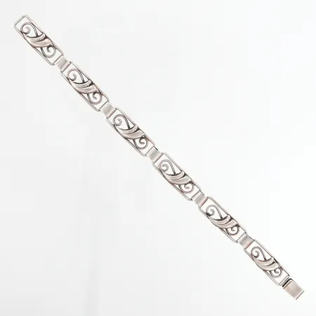 Armband längd 19,5cm bredd 9mm, silver 830/1000 Vikt: 11,3 g